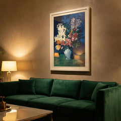 Pablo Picasso Floral Masterpiece - Premium Glass Framed Wall Art