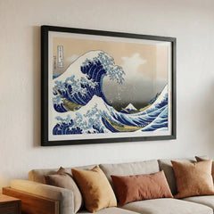 The Great Wave by Hokusai - Premium Glass Framed Wall Art