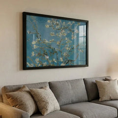 Almond Blossom - Classic Van Gogh Floral Art (Premium Glass Frame)