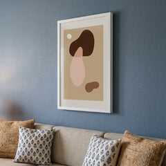 Modern Boho Minimalist - Premium Glass Framed Wall Art