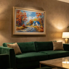Autumn Retreat - Colorful Nature Scenery (Premium Glass Frame)
