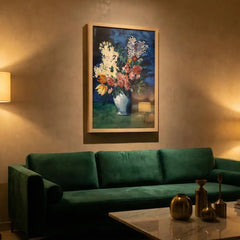 Pablo Picasso Floral Masterpiece - Premium Glass Framed Wall Art