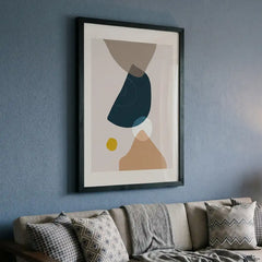 Modern Boho Geometric - Premium Glass Framed Wall Art