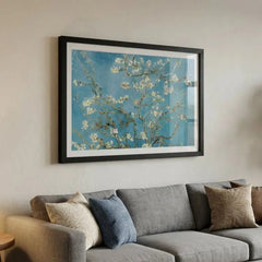 Almond Blossom - Classic Van Gogh Floral Art (Premium Glass Frame)