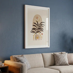 Celestial Boho Botanical - Premium Glass Framed Wall Art