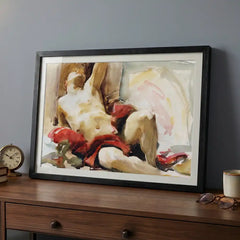 John Singer Sargent Figure Study - Premium Glass Framed Wall Art