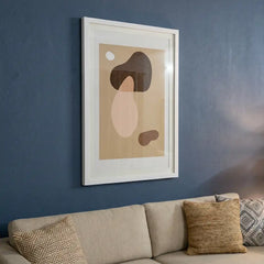 Modern Boho Minimalist - Premium Glass Framed Wall Art