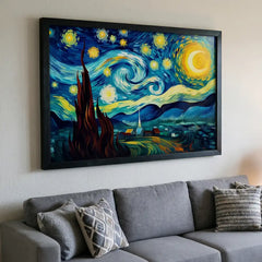 Starry Night Dreams - Van Gogh Inspired Classic (Premium Glass Frame)
