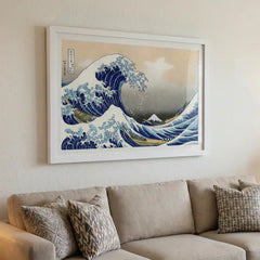 The Great Wave by Hokusai - Premium Glass Framed Wall Art