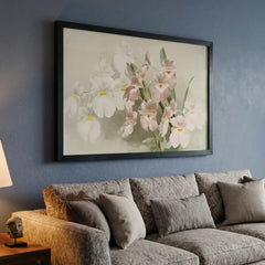 H.G. Moon Vintage Orchid Masterpiece - Premium Glass Framed Wall Art