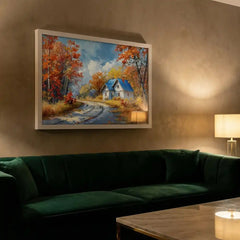 Autumn Retreat - Colorful Nature Scenery (Premium Glass Frame)