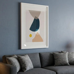 Modern Boho Geometric - Premium Glass Framed Wall Art