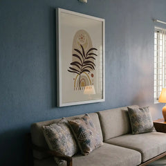 Celestial Boho Botanical - Premium Glass Framed Wall Art