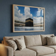 The Holy Kaaba Sharif - Islamic Art (Premium Glass Frame)