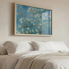 Almond Blossom - Classic Van Gogh Floral Art (Premium Glass Frame)