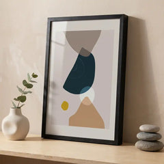Modern Boho Geometric - Premium Glass Framed Wall Art