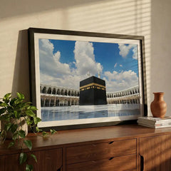 The Holy Kaaba Sharif - Islamic Art (Premium Glass Frame)
