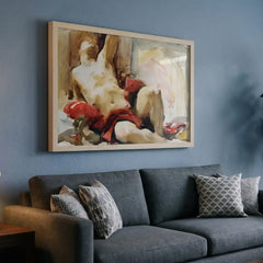 John Singer Sargent Figure Study - Premium Glass Framed Wall Art