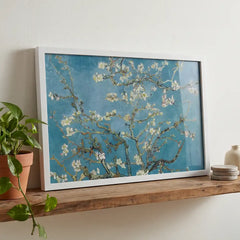 Almond Blossom - Classic Van Gogh Floral Art (Premium Glass Frame)
