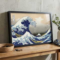 The Great Wave by Hokusai - Premium Glass Framed Wall Art