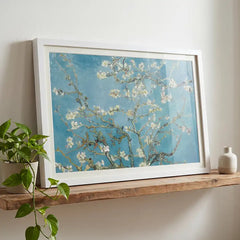 Almond Blossom - Classic Van Gogh Floral Art (Premium Glass Frame)