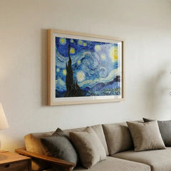 The Starry Night - Classic Van Gogh Masterpiece (Premium Glass Frame)