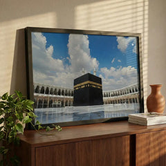 The Holy Kaaba Sharif - Islamic Art (Premium Glass Frame)