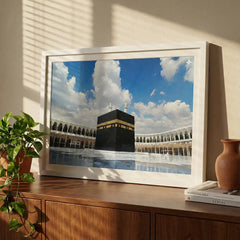 The Holy Kaaba Sharif - Islamic Art (Premium Glass Frame)