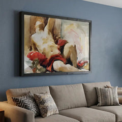 John Singer Sargent Figure Study - Premium Glass Framed Wall Art