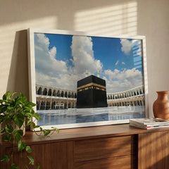 The Holy Kaaba Sharif - Islamic Art (Premium Glass Frame)