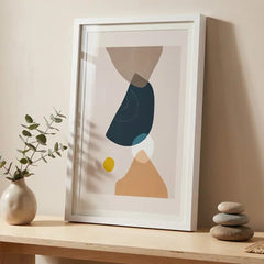Modern Boho Geometric - Premium Glass Framed Wall Art