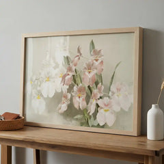 H.G. Moon Vintage Orchid Masterpiece - Premium Glass Framed Wall Art