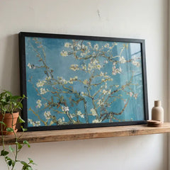 Almond Blossom - Classic Van Gogh Floral Art (Premium Glass Frame)
