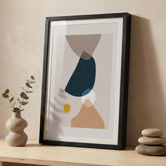 Modern Boho Geometric - Premium Glass Framed Wall Art