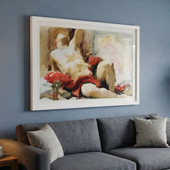 John Singer Sargent Figure Study - Premium Glass Framed Wall Art