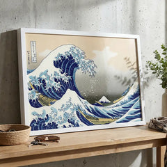 The Great Wave by Hokusai - Premium Glass Framed Wall Art