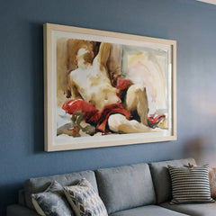 John Singer Sargent Figure Study - Premium Glass Framed Wall Art