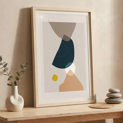 Modern Boho Geometric - Premium Glass Framed Wall Art