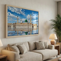Al-Masjid an-Nabawi - Madina Islamic Art (Premium Glass Frame)