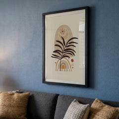 Celestial Boho Botanical - Premium Glass Framed Wall Art