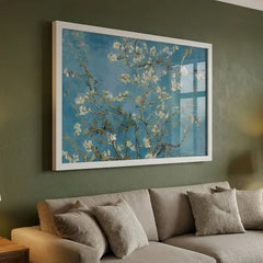 Almond Blossom - Classic Van Gogh Floral Art (Premium Glass Frame)