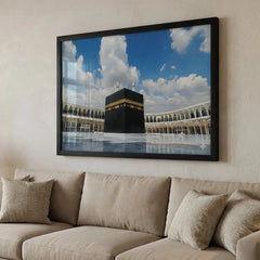 The Holy Kaaba Sharif - Islamic Art (Premium Glass Frame)