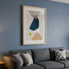 Modern Boho Geometric - Premium Glass Framed Wall Art