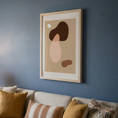 Modern Boho Minimalist - Premium Glass Framed Wall Art
