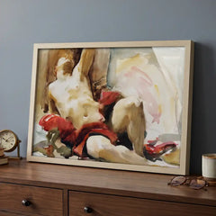 John Singer Sargent Figure Study - Premium Glass Framed Wall Art