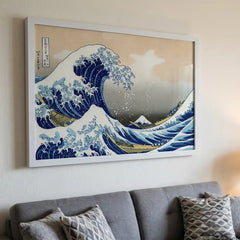 The Great Wave by Hokusai - Premium Glass Framed Wall Art
