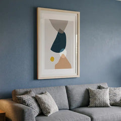 Modern Boho Geometric - Premium Glass Framed Wall Art