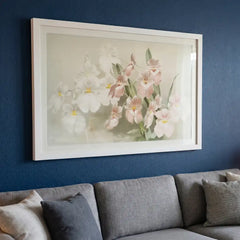 H.G. Moon Vintage Orchid Masterpiece - Premium Glass Framed Wall Art