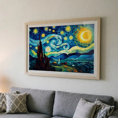 Starry Night Dreams - Van Gogh Inspired Classic (Premium Glass Frame)