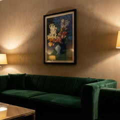 Pablo Picasso Floral Masterpiece - Premium Glass Framed Wall Art